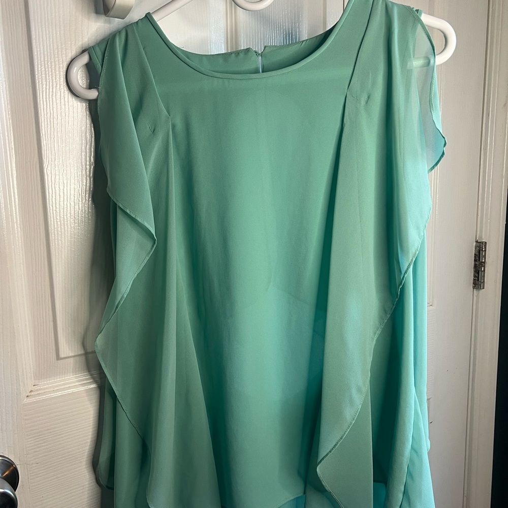 BCBGMaxAzria Mint Green Blouse